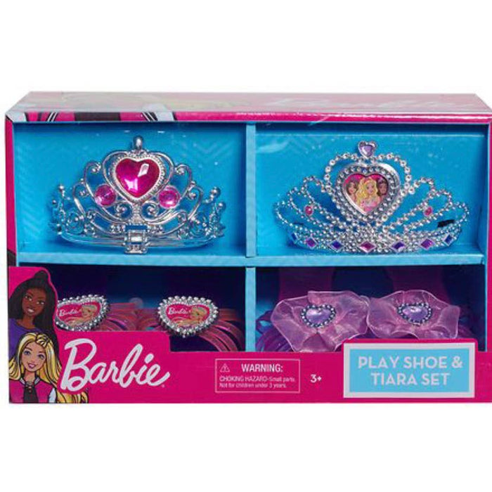 Barbie Play Shoe and Tiara Set - 1.0 set up party toys