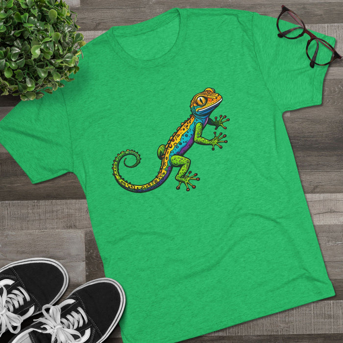 Gecko  Tri-Blend Premium  Unisex T-Shirt. Soft  Lightweight Quality and  Comfort