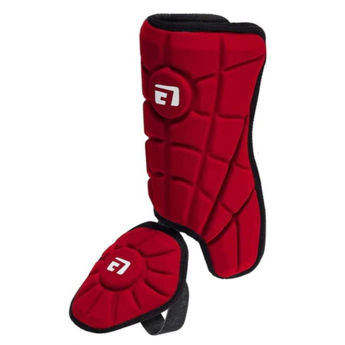 "G-Form Batter's Leg Guard LH and RH Hitter Red, Protective Baseball Gear"