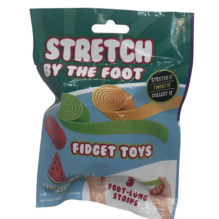 Stretch By The Foot Fidget Toys - Sensory Toy - Scented - Set of 3 Assorted  toys