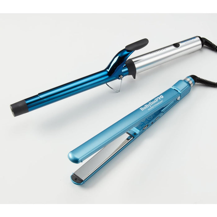 BaBylissPRO 1” Nano Titanium Thin Hair Straightener & 1” Barrel Curling Iron