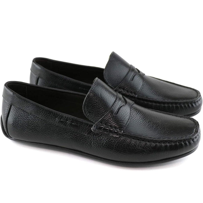 Marc Joseph New York Men’s Leather Slip-On Penny Loafers – Comfort Meets Style!