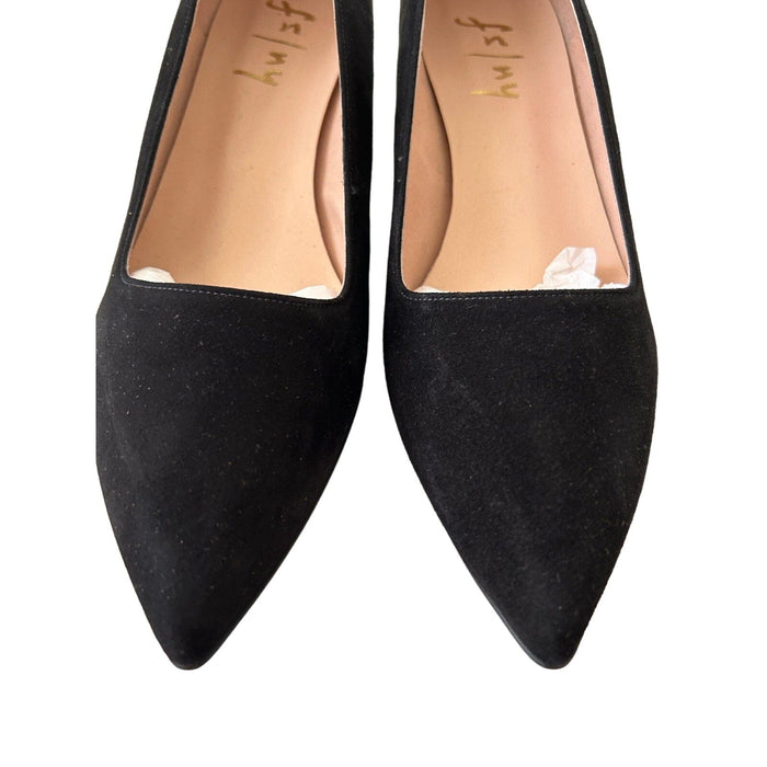 French Sole Clap Wedge Pump – Stylish Suede Wedge for Effortless Elegance