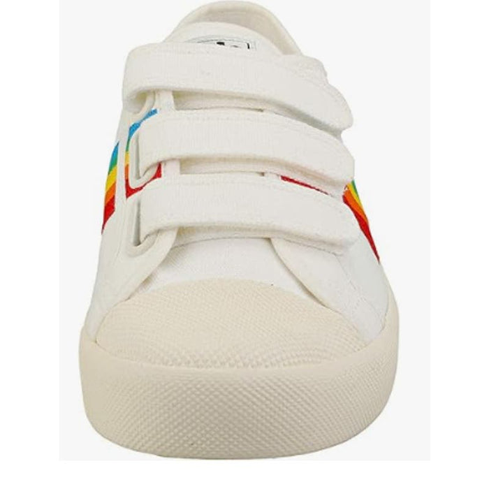 "Gola Women's Sneaker Off White/Multi Size 5, Retro Style Casual Shoes"