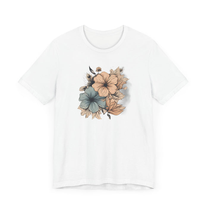 Blooming in Pastels Trendy Floral Art Unisex Jersey Short Sleeve Tee Flowers Gardners Artist Mom Gift Sister Gift Wife Gift Daughter Gift