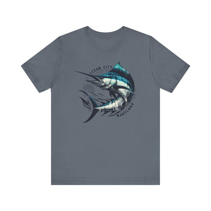 Ocean City Maryland Wrath of the Marlin: Legend of the Sea Unisex Tee - Cotton Tshirt Fishing Shirt, Nature Lovers, Great Gift Idea