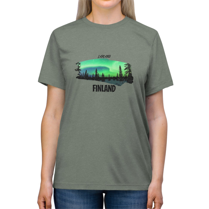 Lapland Finland Northern Lights T-Shirt  Beauty of the Aurora Borealis