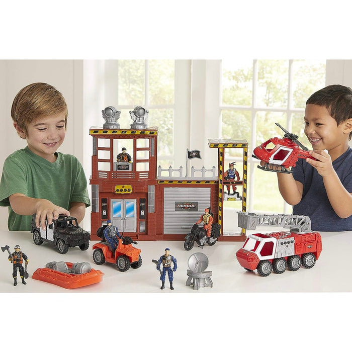 True Heroes Rescue Mega Playset  Adventure with Lights, Sounds & Action Figures!