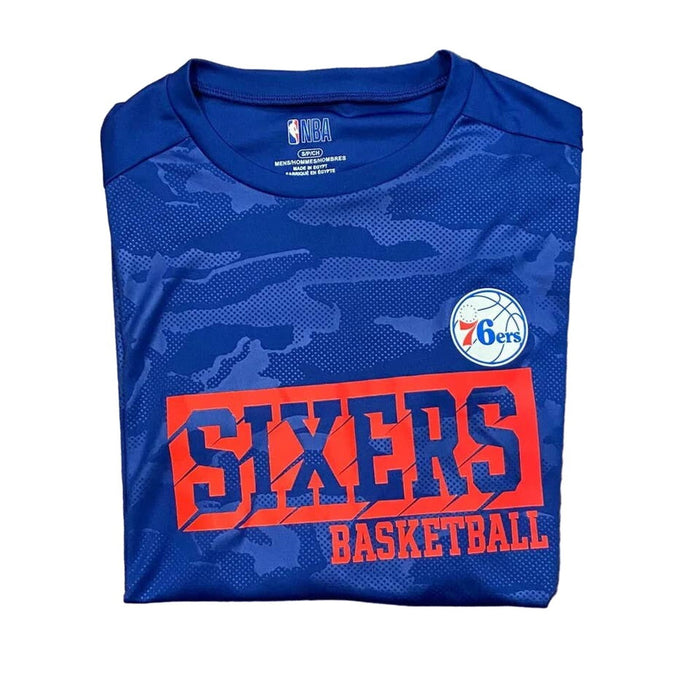 Philadelphia 76ers Long Sleeve Blue Logo Shirt Size medium * men963