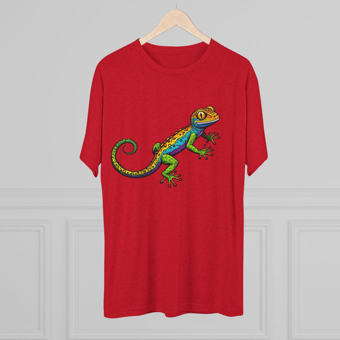 Gecko  Tri-Blend Premium  Unisex T-Shirt. Soft  Lightweight Quality and  Comfort