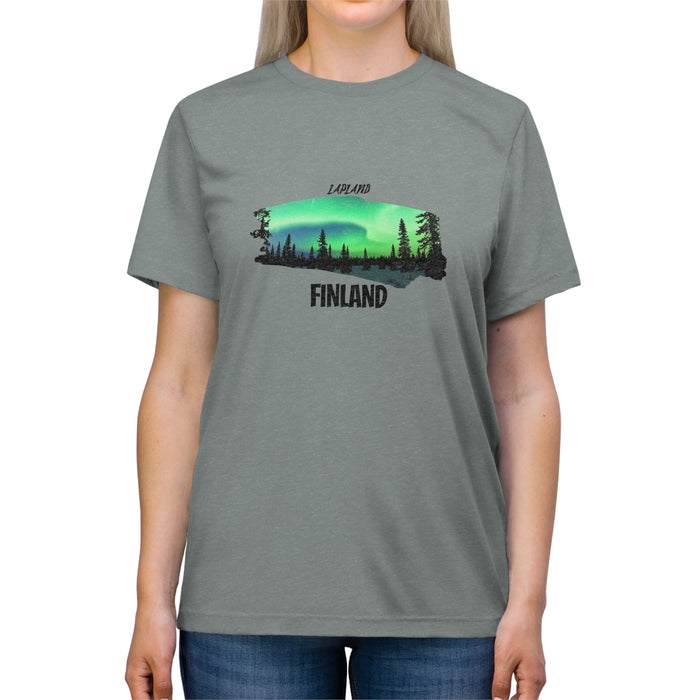 Lapland Finland Northern Lights T-Shirt  Beauty of the Aurora Borealis