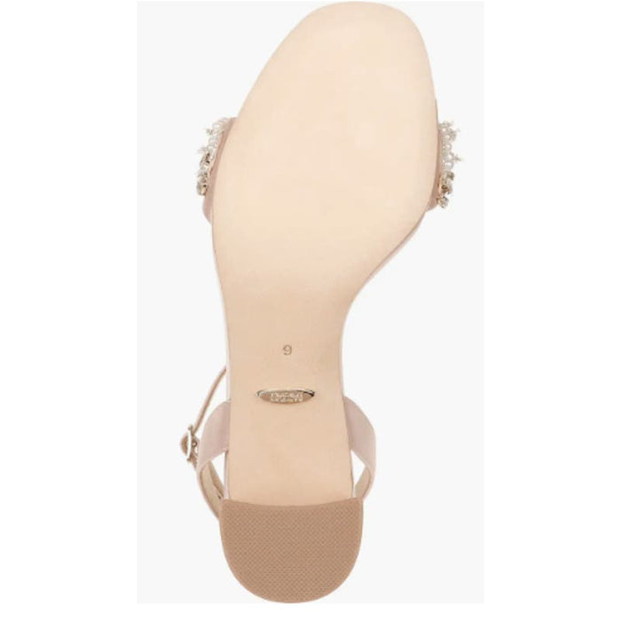 Badgley Mischka Women's Clara Heeled Sandal, Blush, Size 6