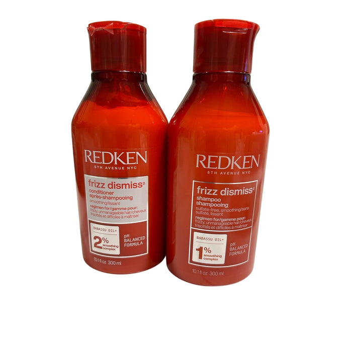 Redken Frizz Dismiss Shampoo & Conditioner Duo 10.1 oz Each Anti-Frizz Hair Care