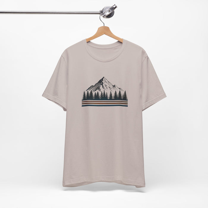 Mountainscape Graphic Shirt | Nature & Outdoor Seekers Unisex Jersey Short Sleeve Tee