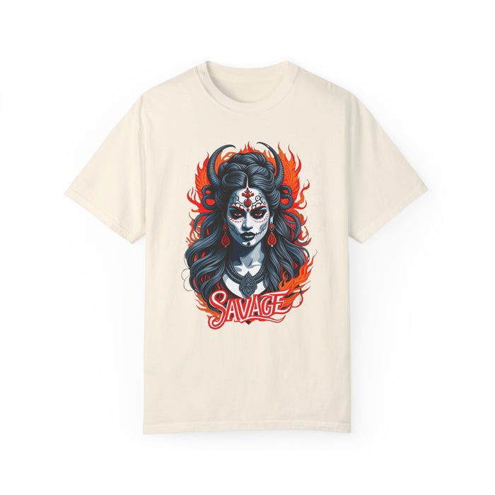 Kali the Destroyer Hindu Goddess SAVAGE Unisex Garment-Dyed T-Shirt Comfort Colors Great Gift Idea Stylish and Trending