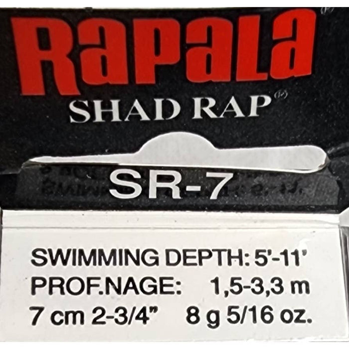 Rapala SR -7 Running Hard bait Blue shiner