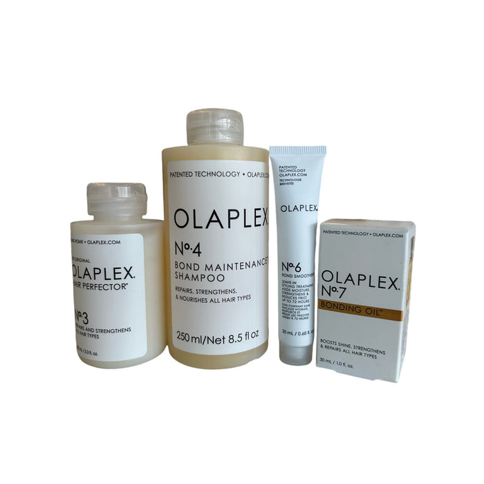 Olaplex No. 3, No. 4, No. 7, and Trial Size No. 6 Hair Repair Set Shampoo