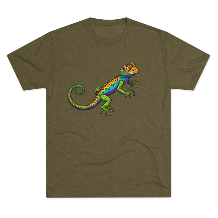 Gecko  Tri-Blend Premium  Unisex T-Shirt. Soft  Lightweight Quality and  Comfort