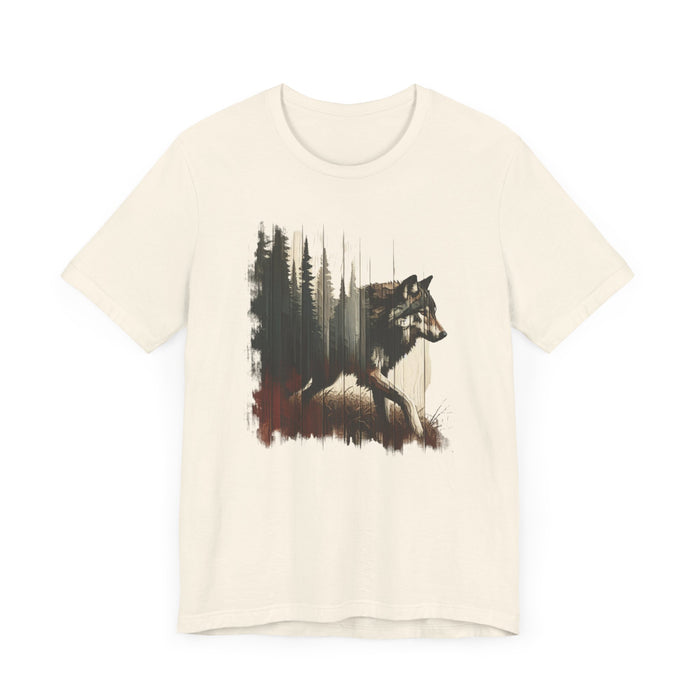 Out of the Wild Wolf Awakening T-Shirt Nature and Wildlife Tshirt Cotton Great Gift, Campers, Hikers, Mens Gift, Womens Gift