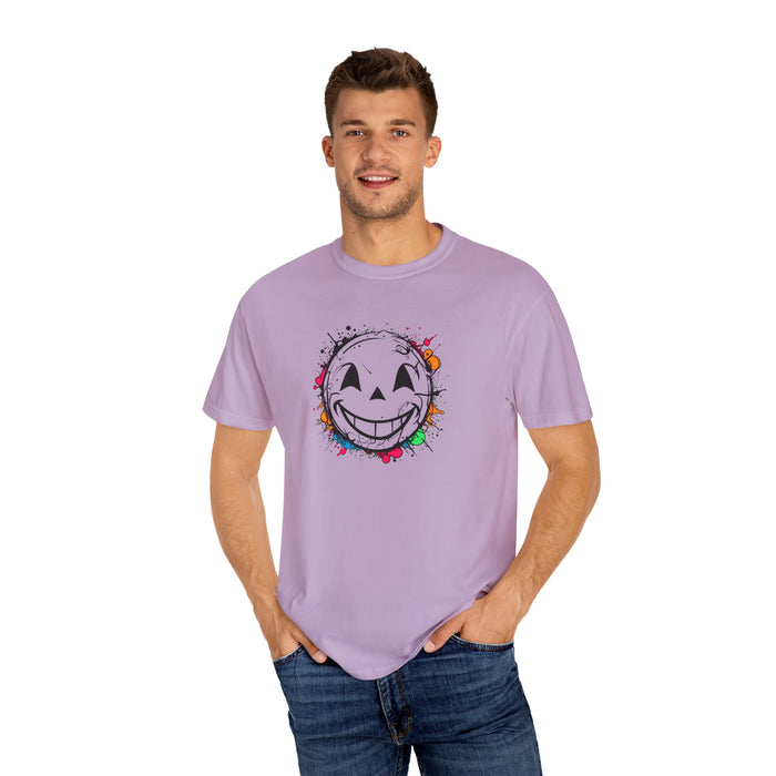 Graffiti Style Smiley Face Unisex Garment-Dyed T-Shirt Comfort Colors Great Gift Idea Stylish and Trending