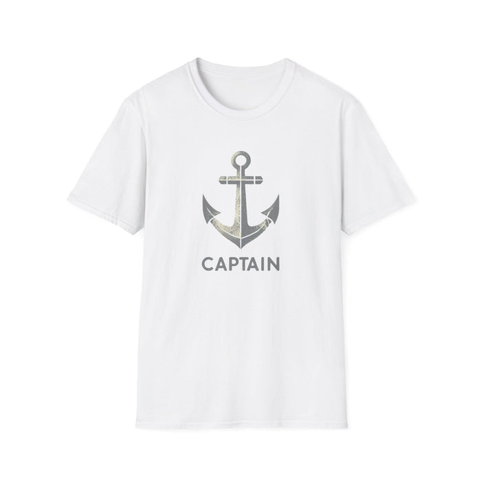 Captain Tee Stylish Nautical Seaside Anchor Tee | Unisex Soft-Style Comfort Shirt Great Gift, Husband Gift, Boyfriend Gift, Boat shirt