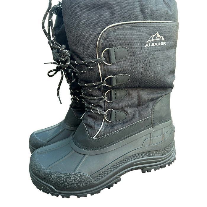 ALEADER Men's Waterproof Winter Snow Boots: Insulated, Non-Slip, SZ 12 Shoes