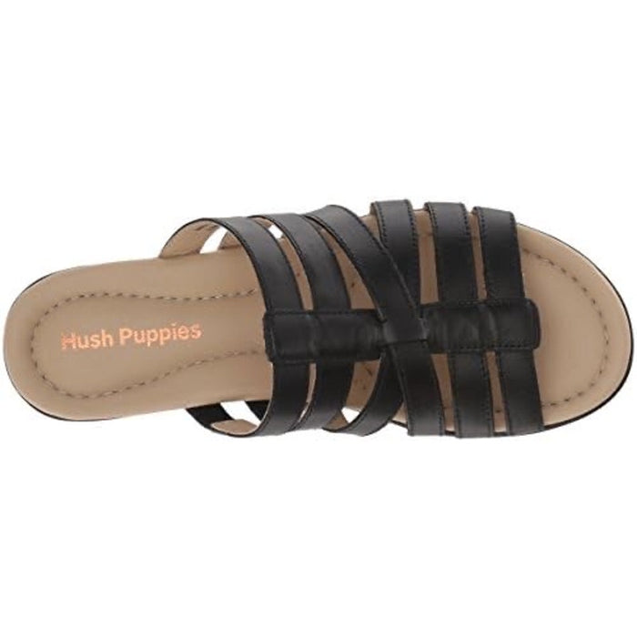 Hush Puppies Women's Dachshund Slide Sandal Full Grain Leather, Size 6 EW Shoes