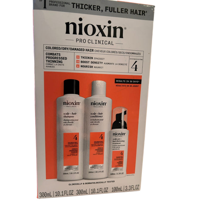 Nioxin System 4 Kit for Hair Volumizing and Scalp Care