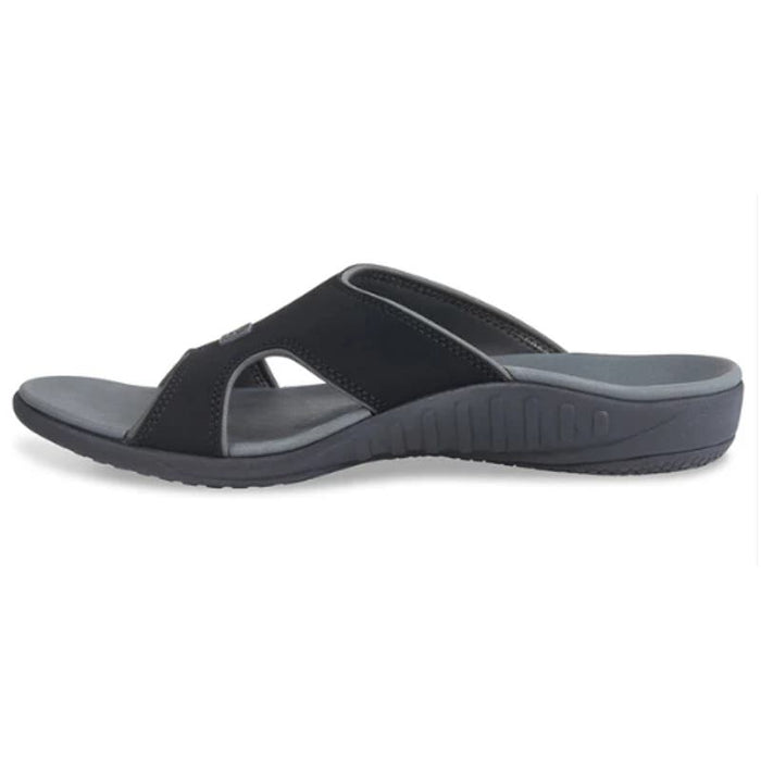 Spenco Men's Kholo Plus Slide Sandal, carbon/Pewter, 11 Wide US