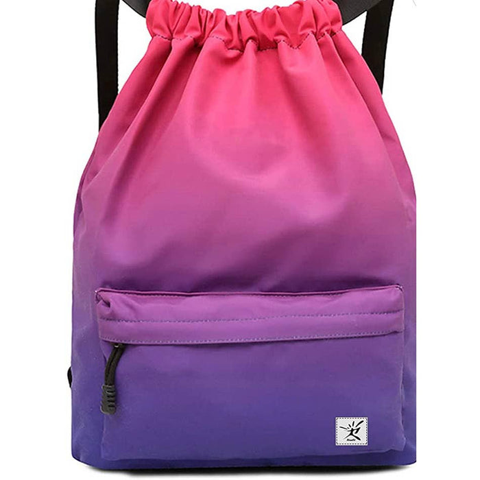 Risefit Waterproof Drawstring Bag, Drawstring Backpack, Gym Bag,