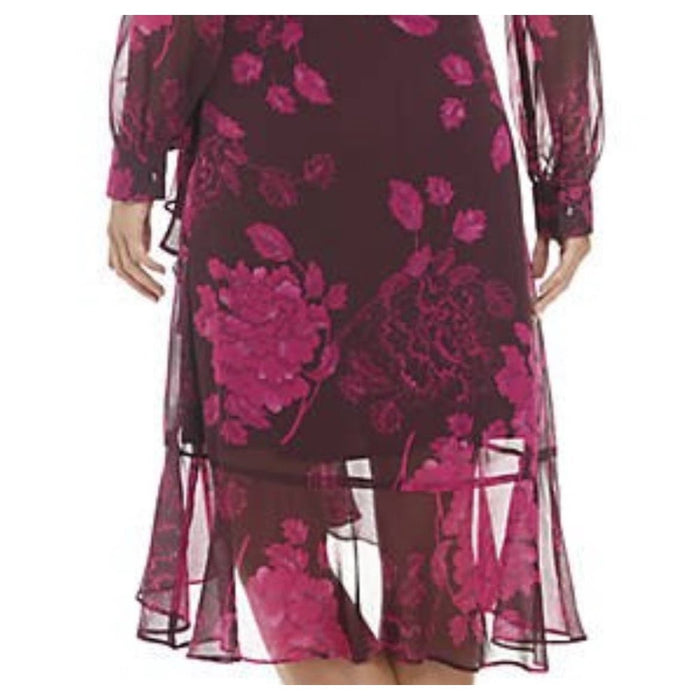 Nanette Nanette Lepore Beautiful Floral Wrap Dress Sz 6 * ND14