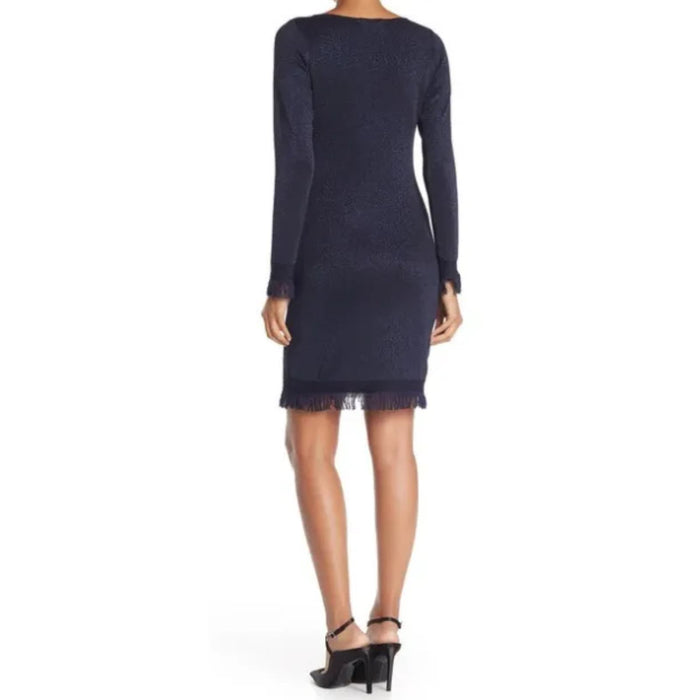 NANETTE nanette lepore Fringed Sweater Dress size XL * ND04
