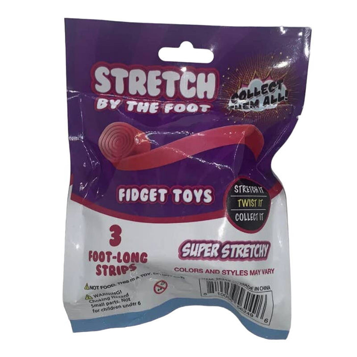 Stretch By The Foot Fidget Toys - Sensory Toy - Scented - Set of 3 Assorted  toys