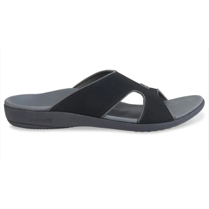 Spenco Men's Kholo Plus Slide Sandal, carbon/Pewter, 11 Wide US