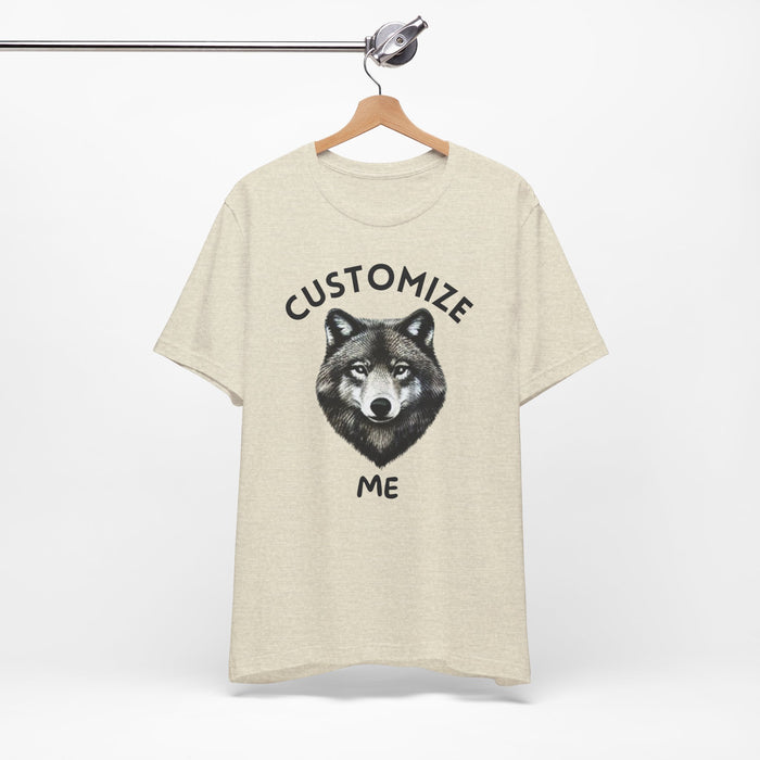 Custom Unisex Shirt Personalized Wolf T-Shirt Perfect Gift for Him or Her Custom Shirt, Gift for Him, Custom T Shirt, Personalized Shirt