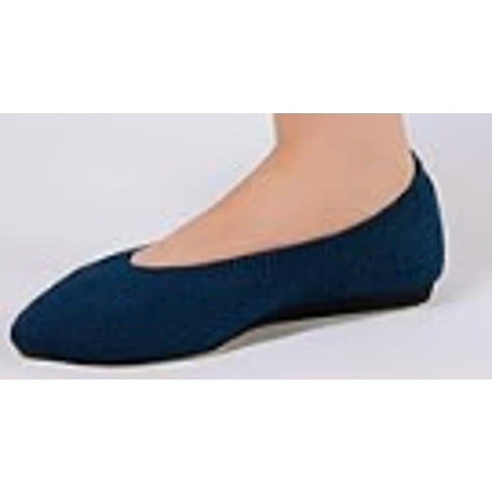 Frank Mully Women's Pointed Toe Flats Knit Dress Shoes, Teal, Size 10