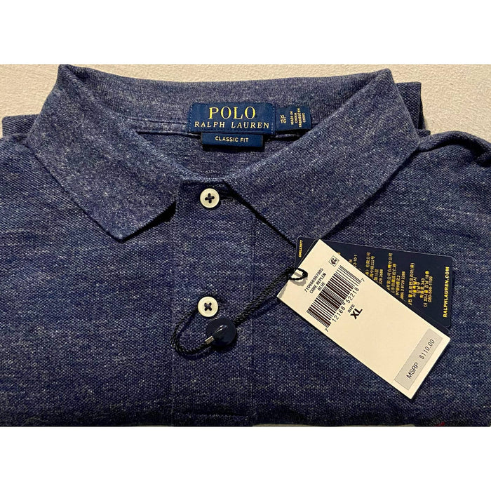 Polo Ralph Lauren Men's Iconic Mesh Classic Polo Shirt XL Blue