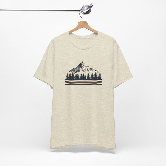 Mountainscape Graphic Shirt | Nature & Outdoor Seekers Unisex Jersey Short Sleeve Tee