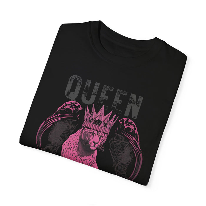 Queen Cheetah with Rock Grunge Edge Unisex Comfort Colors 1717 Garment-Dyed T-Shirt Mens Tshirt Womens Tshirt Great Gift Idea Rock Band