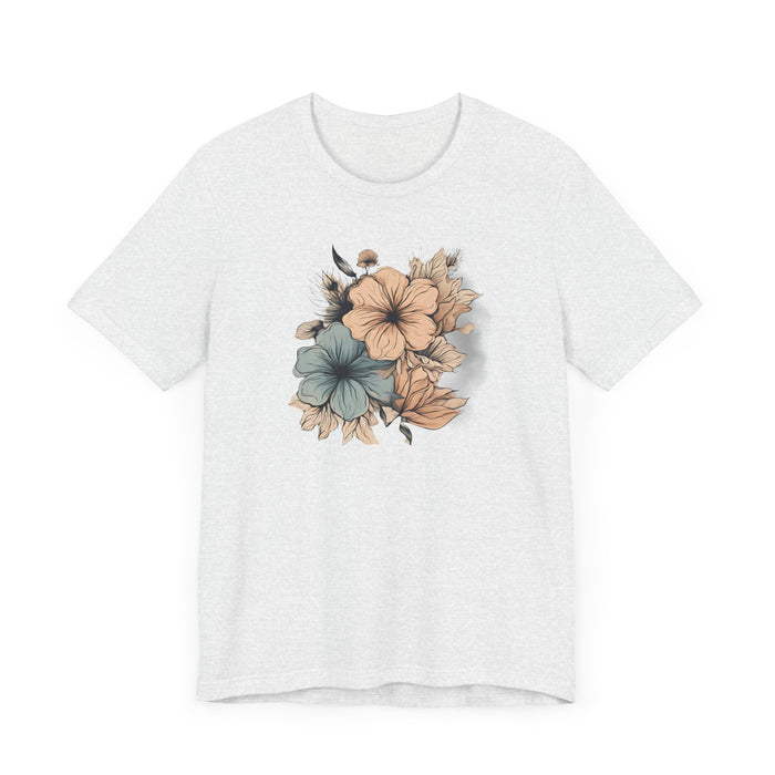 Blooming in Pastels Trendy Floral Art Unisex Jersey Short Sleeve Tee Flowers Gardners Artist Mom Gift Sister Gift Wife Gift Daughter Gift