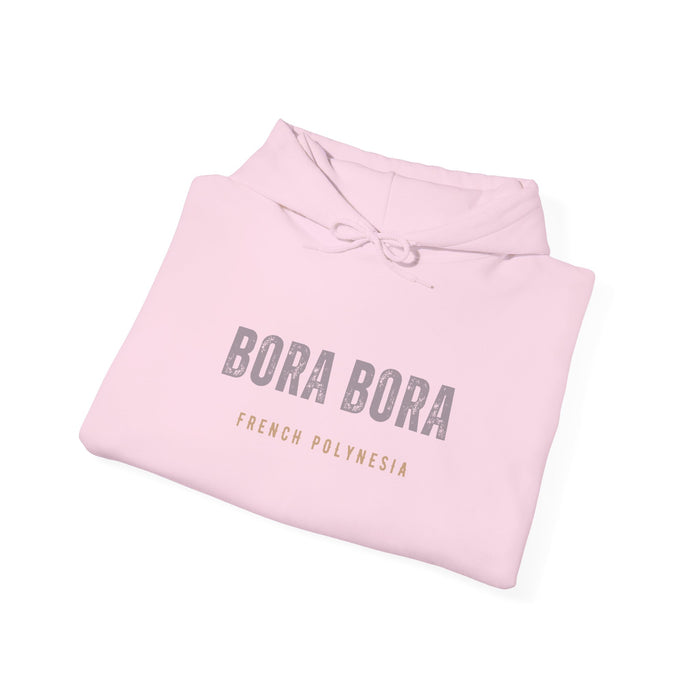 Bora Bora Unisex Heavy Blend Hooded Sweatshirt Cozy, Stylish, and Durable Vacation Destination Travel Shirt Great Gift