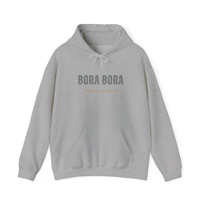 Bora Bora Unisex Heavy Blend Hooded Sweatshirt Cozy, Stylish, and Durable Vacation Destination Travel Shirt Great Gift