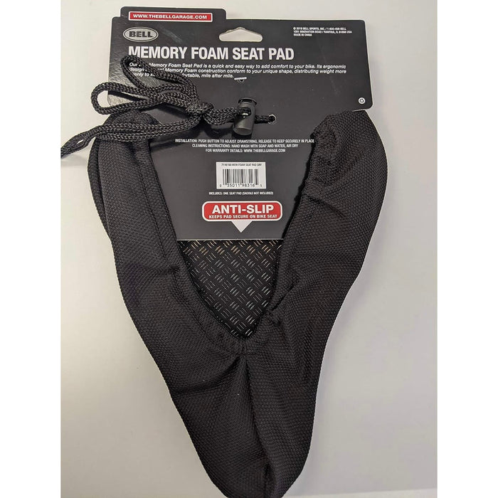 Bell Coosh 800 Memory Foam Bicycle Seat Pad - Black, Comfort for Extended Rides