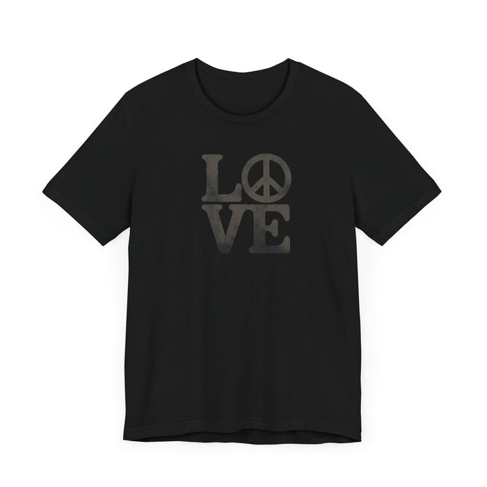Love and Peace Unisex Jersey Tee | Soft Cotton | Quality Print Gift Idea, Mom Gift, Daughter Gift, Girlfriend Gift
