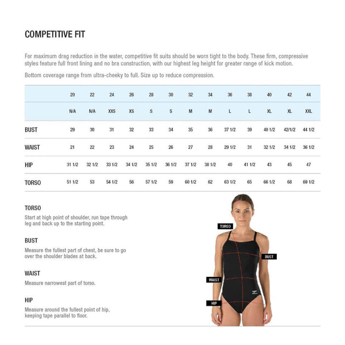 Speedo One Piece Prolt Super Pro Solid Swimsuit - Size 10/36 * Wom312