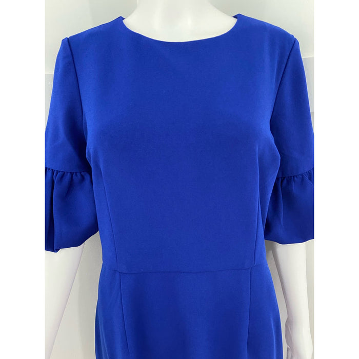 Marina Crepe Bubble Sleeve Blue Dress New in Plastic* Size 10 WD41