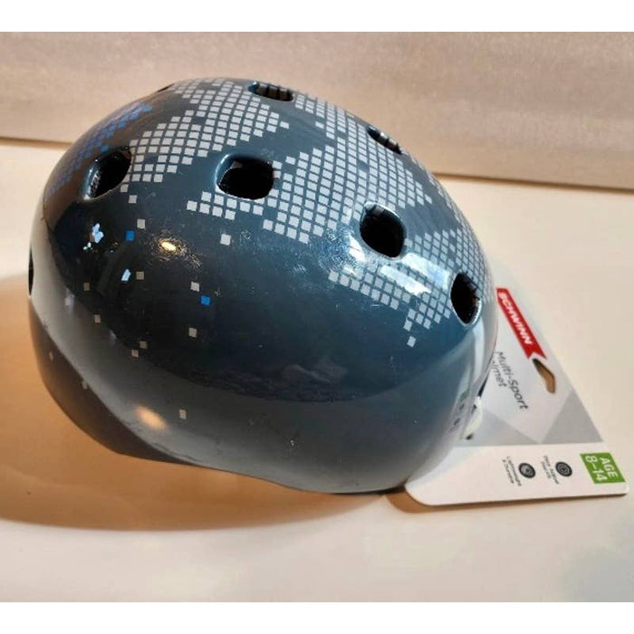 Schwinn Youth Burst Multi Sport Helmet Gray Pixels age 8-14
