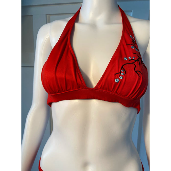 Bikini Thief Red Cheeky Swimsuit, Size M * wom273