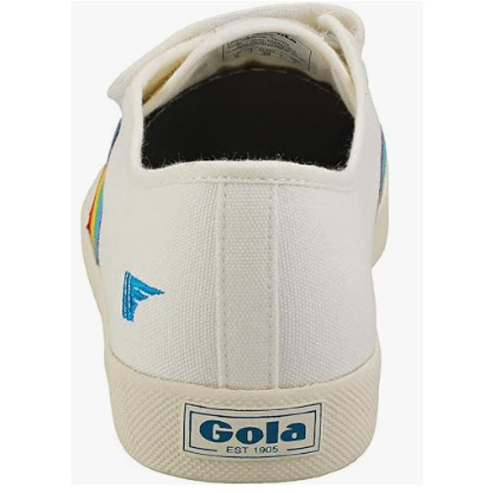 "Gola Women's Sneaker Off White/Multi Size 5, Retro Style Casual Shoes"