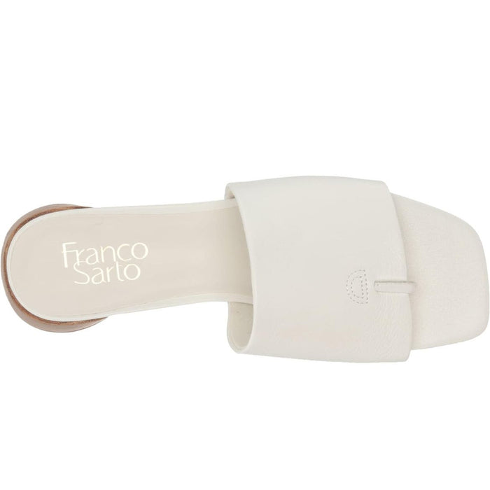 Franco Sarto Women's Loran Slide Sandal - Size 7 Womens White Slip On Shoes
